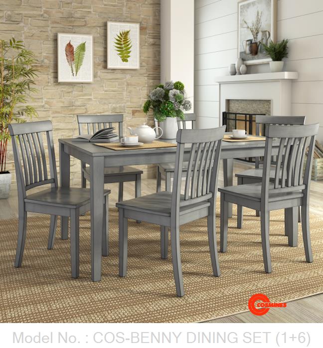 COS-BENNY DINING SET (1+6)